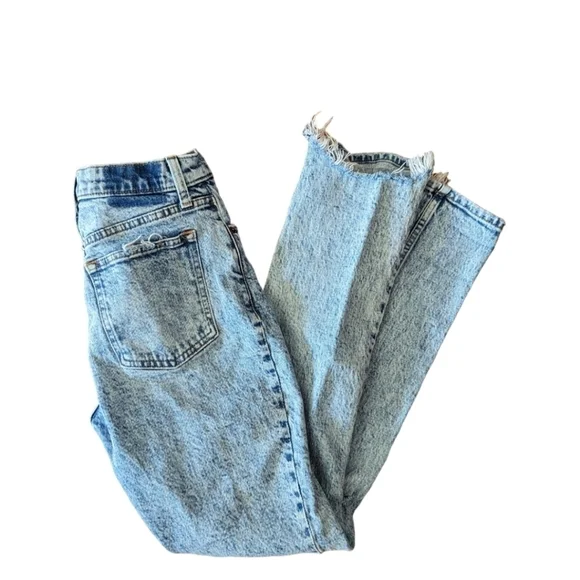 Abercrombie & Fitch the 90s Skinny High Rise distressed stone wash jeans W26 L30 - Picture 8 of 11